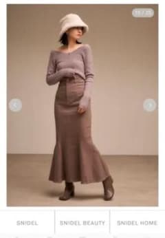 SNIDEL オフショルショートニットプルオーバーのサムネイル