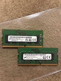 春*樹様 Micron製 8GB 1Rx16 _1枚 8GB 1Rx8_1枚 計のサムネイル
