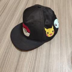 ば*ん様 ポケモン キャップ 帽子 ブラック　110〜120のサムネイル