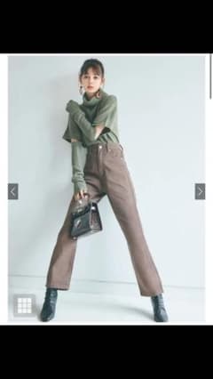 GRL  ストレートツイルパンツ S ブラックのサムネイル