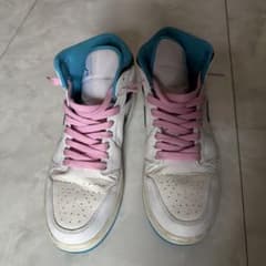 Nike Air Jordan 1 Mid ホワイト ブルーのサムネイル