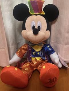 最終値下げレア美品 ディズニー40周年 ミッキー ぬいぐるみ タグ付きのサムネイル