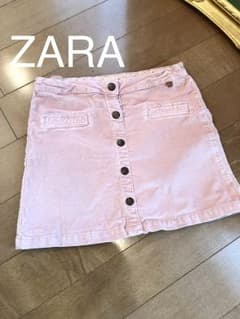 ZARA コーデュロイ タイトスカート  ピンク 140のサムネイル