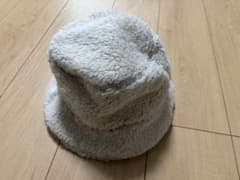 ボア バケットハット ホワイト 56cm~58cmのサムネイル