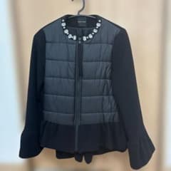 YOKO CHAN ノーカラージャケット ブラック - メルカリ