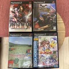 PS2ソフト 4本セット 戦国無双 モンスターハンター 他のサムネイル