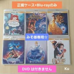 未使用】ディズニー プリンセス・6セット(正規ケース+Blu-rayのみ