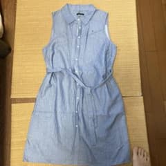 TOMMY HILFIGER ノースリーブ シャツワンピース ドット柄のサムネイル