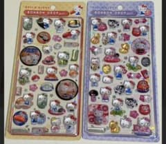 ハローキティ ボンボンドロップシール 2種セットのサムネイル