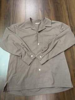 GU 長袖シャツ ブラウン Mのサムネイル