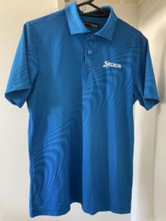 【美品】SRIXON by DESCENTE ゴルフシャツ ブルー Mサイズのサムネイル