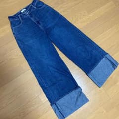 デニム ワイドパンツ ジーンズ　エヴリス　evrisのサムネイル