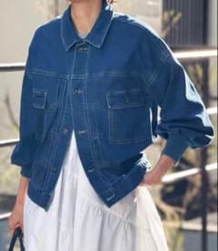 【極美品】BEARDSLEY 袖パフGジャン　インディゴブルー さつき様専用＊BEARDSLY 袖パフ Gジャン デニムジャケット インディゴ