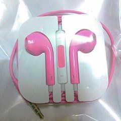 iPhone マイク付きイヤホン ピンクのサムネイル