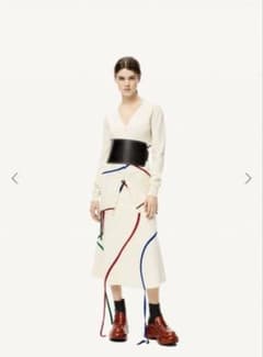LOEWE ロエベ マルチカラー ライン ロング カーディガン