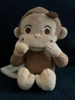 おさるのジョージ ぬいぐるみ　ころりんポーズ