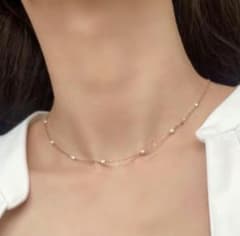 ステーションシルバー60cm 華奢チェーンゴールド42cmありがとうござい 