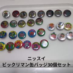 ニッスイ ビックリマン 缶バッジまとめ売り 30個セット - メルカリ