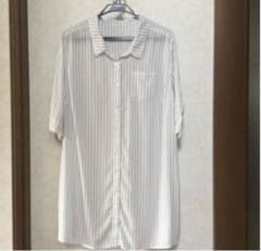 ロングシャツ　ロングブラウス　羽織り　大きいサイズのサムネイル
