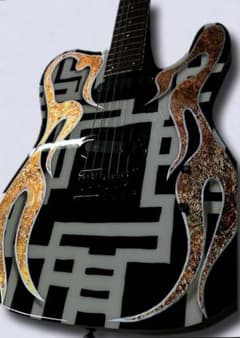 TEJ 布袋モデル風　G柄ファイヤーペイント ※珍しい24F仕様⭐︎samick G柄ファイヤーペイント 布袋モデル風 TEJ ※珍しい24F仕様⭐︎samick⭐︎ ギター