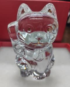 Baccarat 招き猫 置物のサムネイル