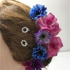 髪飾り 成人式 結婚式  髪かざり  ハンドメイド  着物のサムネイル
