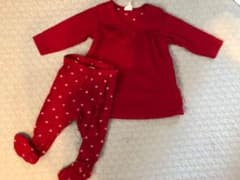 H&M 足付きレギンス&ワンピースのサムネイル