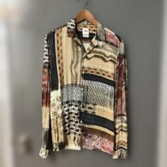 ZARA 総柄 長袖シャツ　アフリカ　民族柄のサムネイル