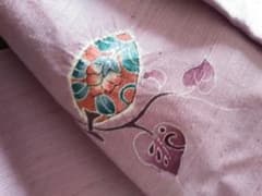 着物の端切れ　正絹　藤色のサムネイル