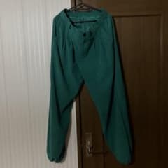 グリーン ワイドパンツ ボタン付きのサムネイル