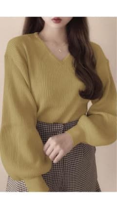 S♡ 子供服の出品も始めましたᙏ̤̫͚ 様専用GRL ニット(⚠︎︎グリーン)のサムネイル