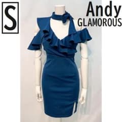 Thumbnail of Andy GLAMOROUS オフショルダー フリル キャバ ドレス ブルー S