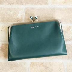 美品✨　アニエスベー　小銭入れ　ミニ財布　ダークグリーン　レザー　がま口 Amazon | [アニエスベー] VOYAGE FEMME ウォレット 三つ折り 短