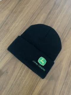 ジョンディアJOHN DEERE キッズニット帽　黒のサムネイル