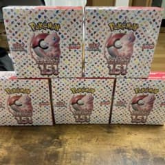 ポケモンカード151  シュリンク付　未開封5Boxのサムネイル
