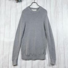 H&M (XS) Grey Rib-Knit Crew Neck Sweater