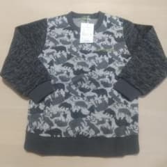 新品 ジップワークス 110 動物総柄トレーナー トップス ロンT 長袖Tシャツのサムネイル