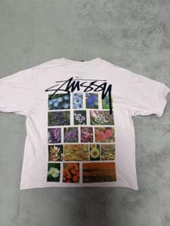 Stussy フラワーフォトプリント Tシャツ ピンク Mサイズのサムネイル
