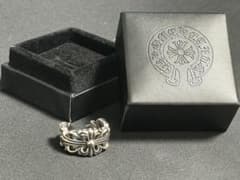 Chrome Hearts 더블 플로럴 크로스 링