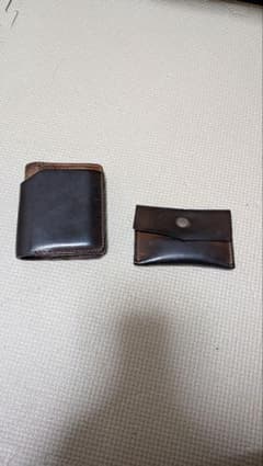 ashland lether　HORWEEN 二つ折り財布 ダークブラウンのサムネイル