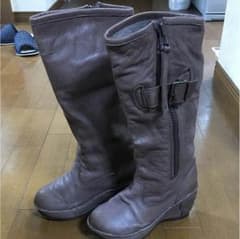 Hina day green の本格皮革ブーツ sのサムネイル