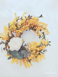春色　ミモザ　ミモザリース　三日月Wreathのサムネイル