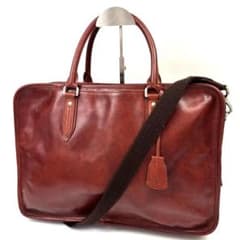 aniary 2way ビジネスバッグ 革 ダブルジップ ショルダー ブラウン aniary 2way ビジネスバッグ 革 ダブルジップ ショルダー ブラウン