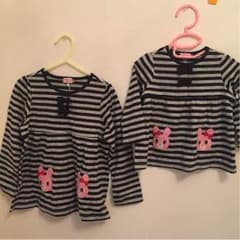☆未使用☆ミキハウス ワンピース姉妹用のサムネイル