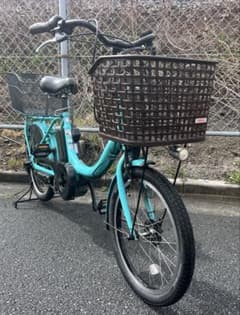 ヤマハPAS Babi電動アシスト自転車20インチ程度良好リアタイヤ新品交換後 ヤマハPAS Babi電動アシスト自転車20インチ程度良好リアタイヤ新品交換