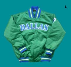 マジェスティック NBA ダラス マーベリックス スタジャン ジャケット L 