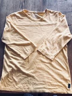 定番　GO HEMP 七分袖　カットソー　イエローのサムネイル