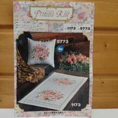 【訳有り商品】オリムパス クッション刺繍 キット NO.5773プリンセスローズのサムネイル