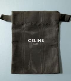 【未使用】CELINE セリーヌ　ブラック ポーチ　小物入れ　巾着のサムネイル