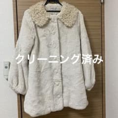 バブルス プードルカラーファーコート アイボリー - メルカリ